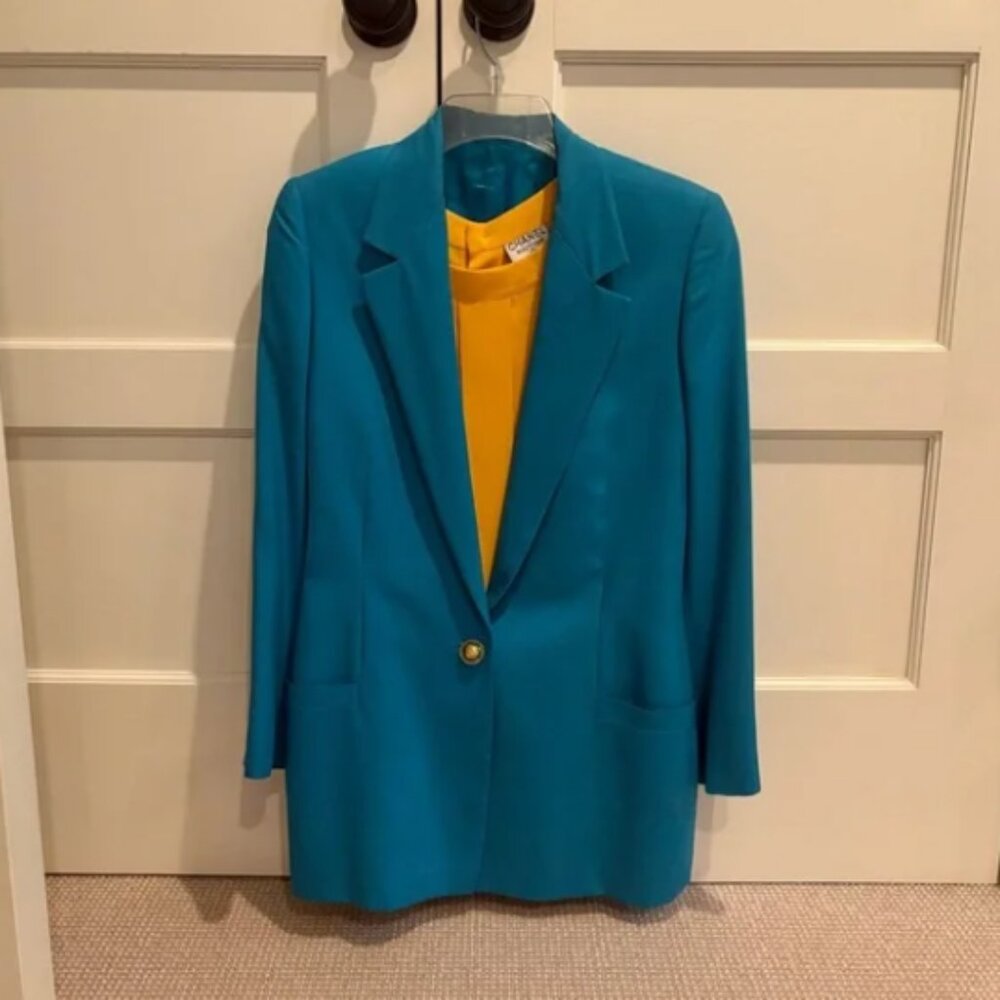 Versace Teal Blazer
